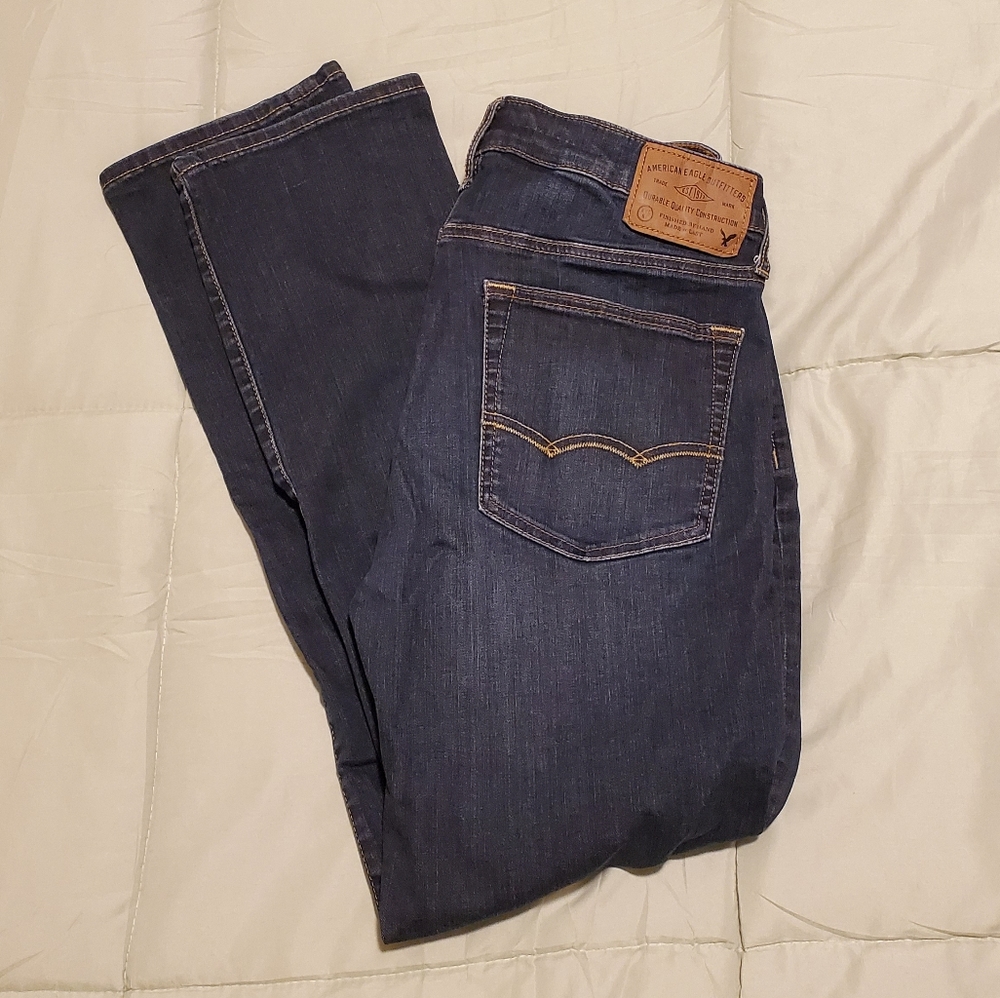 Mens 32x32 Slim Straight AEO Jeans